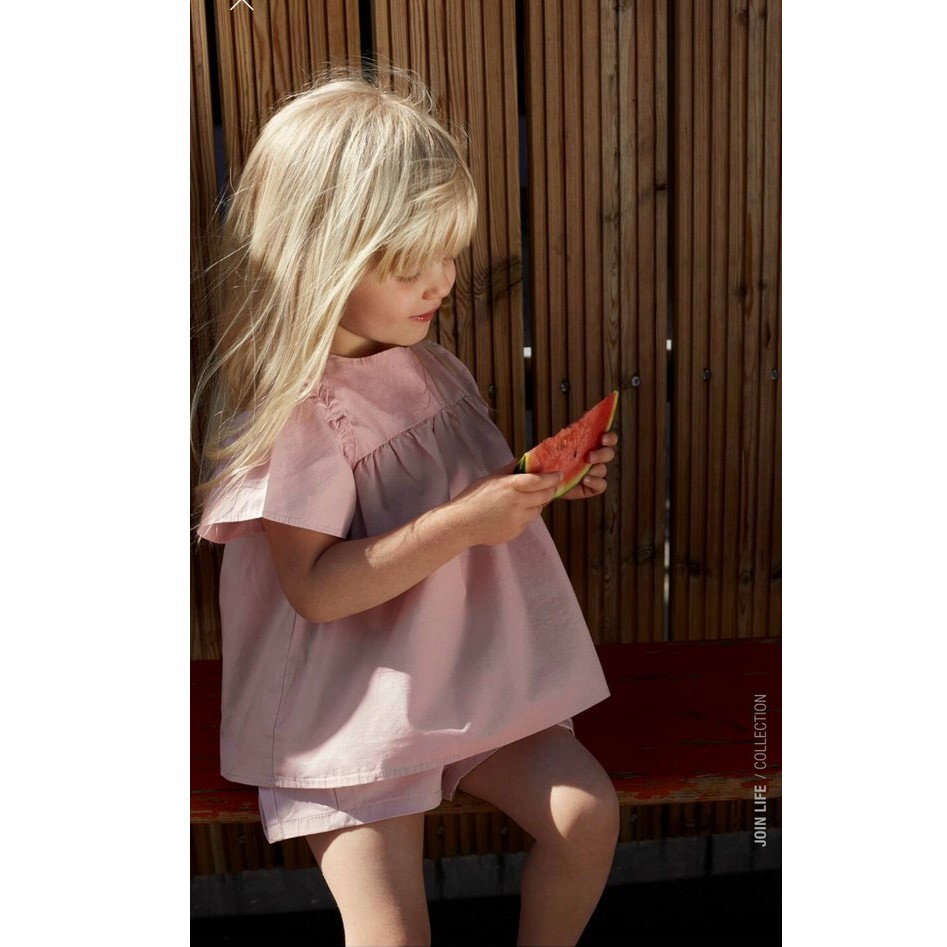 Set ZARA hồng cho bé gái dễ thương từ 12 tháng- 5 tuổi ( 8-22kg )