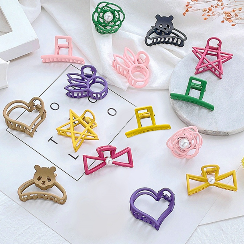 Kẹp Tóc Hợp Kim Hình Vuông Mini Phong Cách Hàn Quốc Cho Nữ