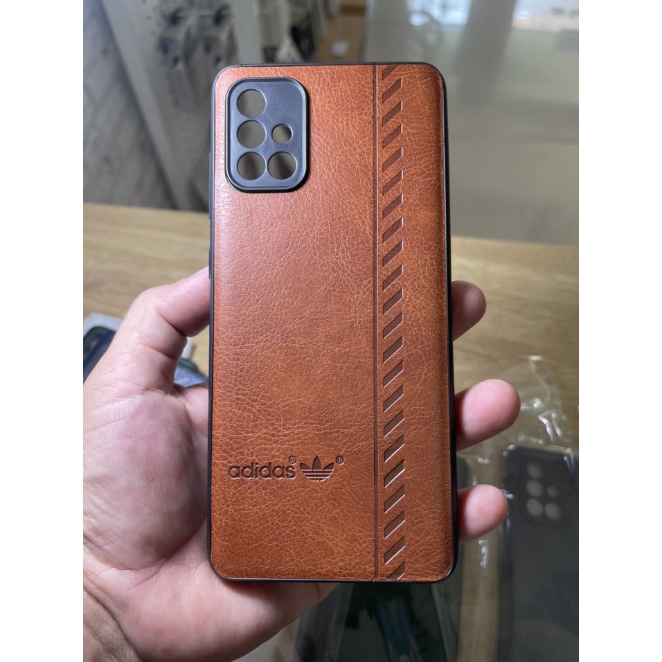 Ốp lưng da thương hiệu adidas cho samsung A11 A21 A31 A51 A71 A81 dẻo, mềm dàn hồi, bền đẹp