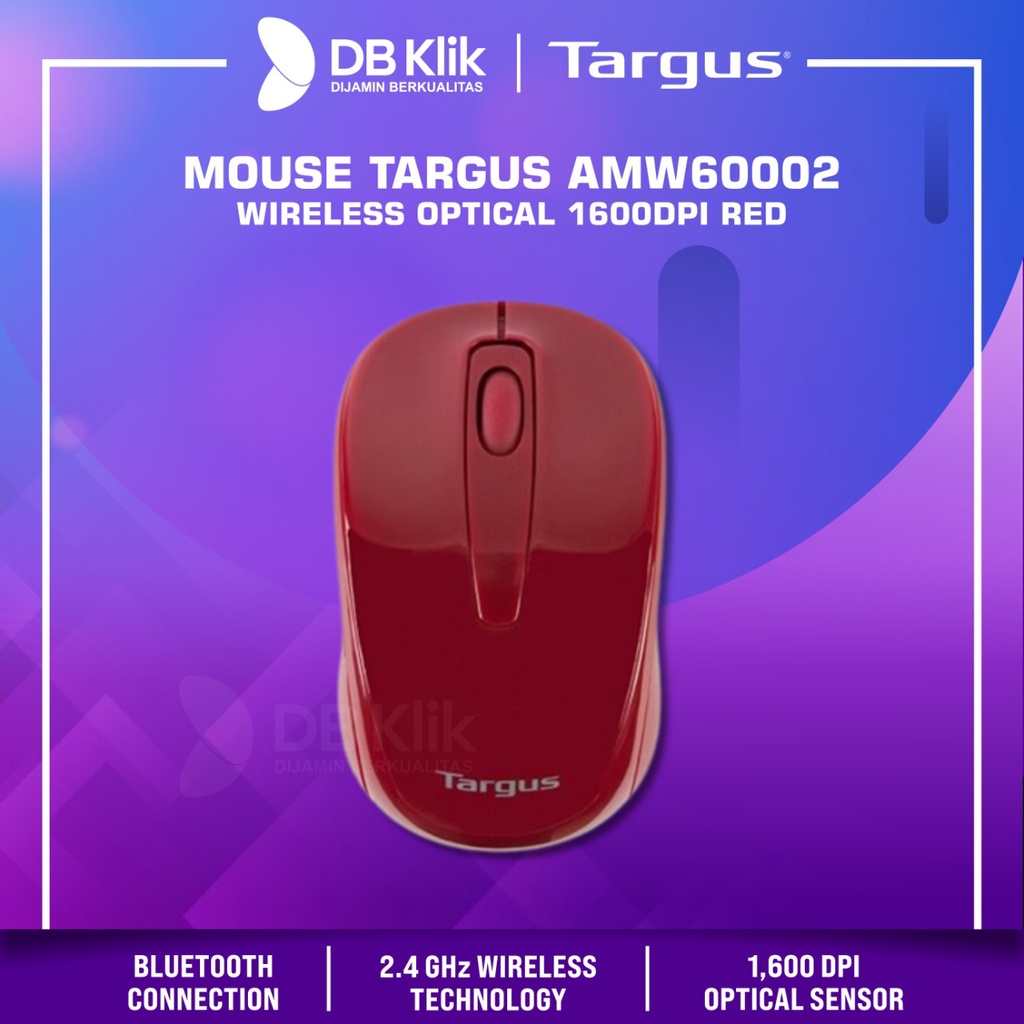 Chuột Quang Không Dây Amw60002 2.4GHz 1600DPI - MàU Đỏ