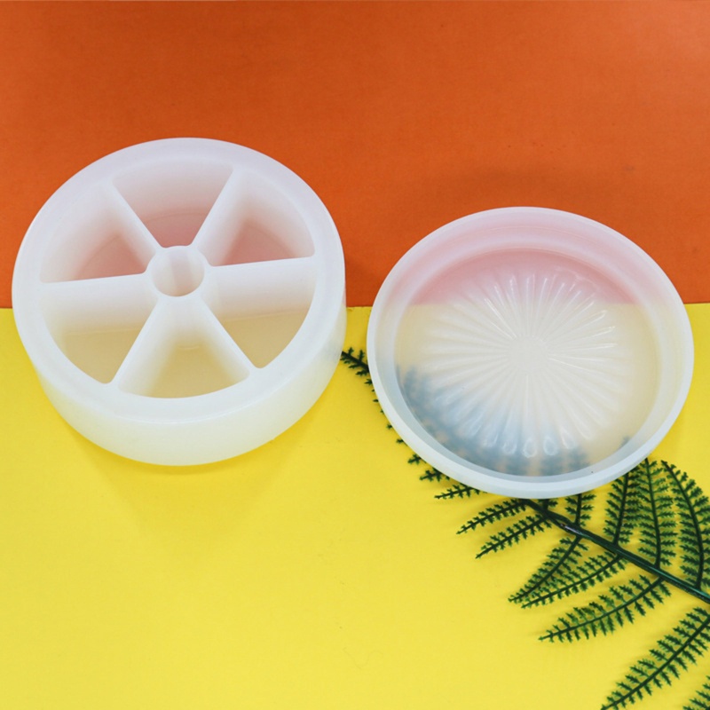Khuôn Tròn Nhiều Ngăn Làm Trang Sức Chất Liệu Nhựa Resin