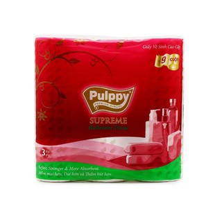 Giấy Vệ Sinh 3 Lớp Pulppy Supreme 1 Bịch hàng xuất khẩu