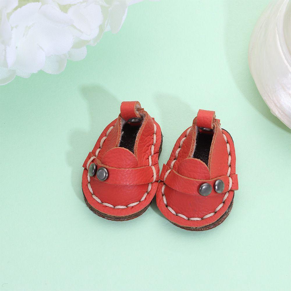 Giày Búp Bê Da Bò Phối Màu Cầu Vồng Dễ Thương Cho Búp Bê Tỉ Lệ 1 / 12