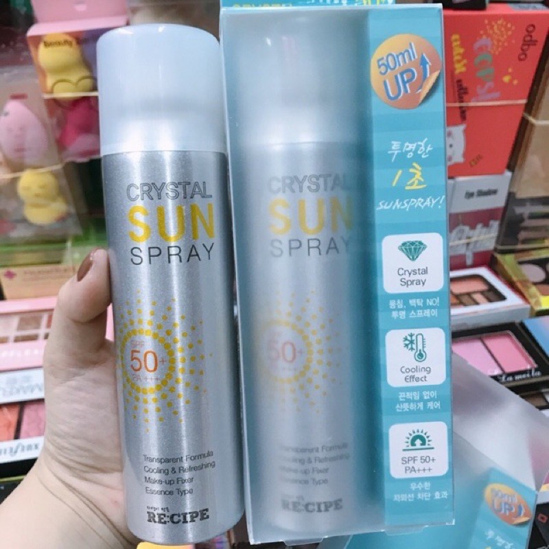 Xịt chống nắng Crystal Sun Spray SPF50+