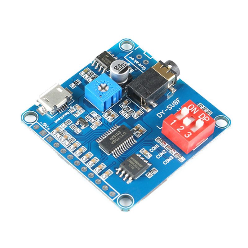 pop* Mini DY-SV8F MP3 Music Player Voice Playback Module Board Serial Control SD/TF