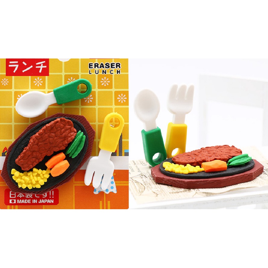Daiso Cục Tẩy Mô Hình Siêu Dễ Thương Eraser Lunch