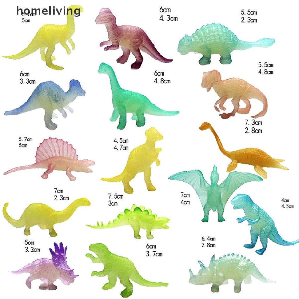 Set 16 Khủng Long Dạ Quang Đồ Chơi Cho Bé