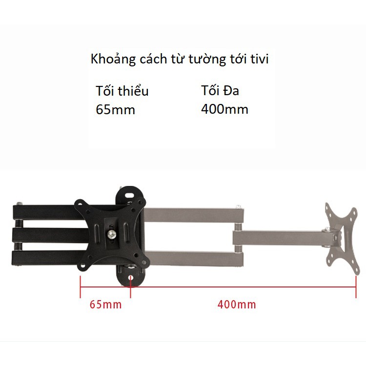 Giá treo màn hình xoay đa năng PA14 10 - 27 inch