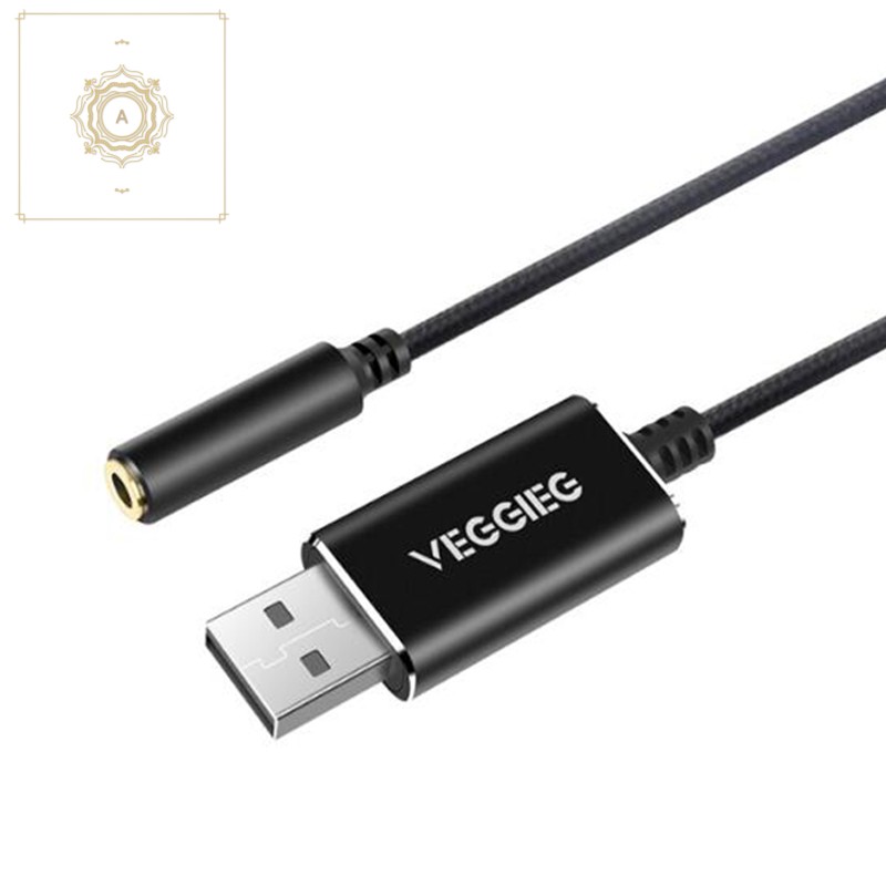 Card Âm Thanh Jack Cắm 3.5mm Kèm Mic Cho Windows / Mac / Linux / Pc / Laptops / Ps4