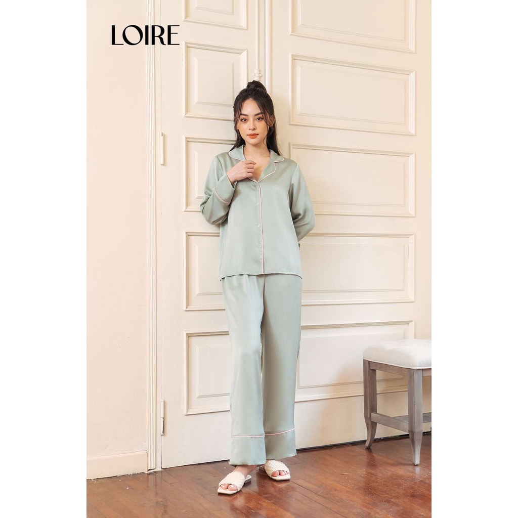 Bộ Đồ Ngủ Lụa Basic Dáng Dài Thoải Mái Loirechic LPD06