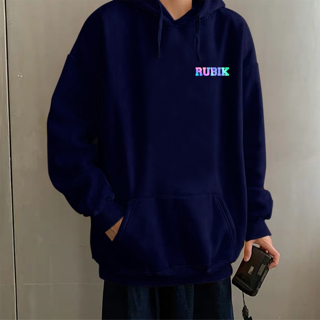 Aó khoác nỉ Hoodie phản quang Rubik, Áo khoác nỉ nam nữ họa tiết hình cá tính - PQ09KN | BigBuy360 - bigbuy360.vn