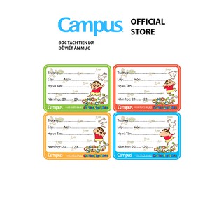 Nhãn Tập (Vở) Campus - Shinchan - 12 Nhãn /1 Túi