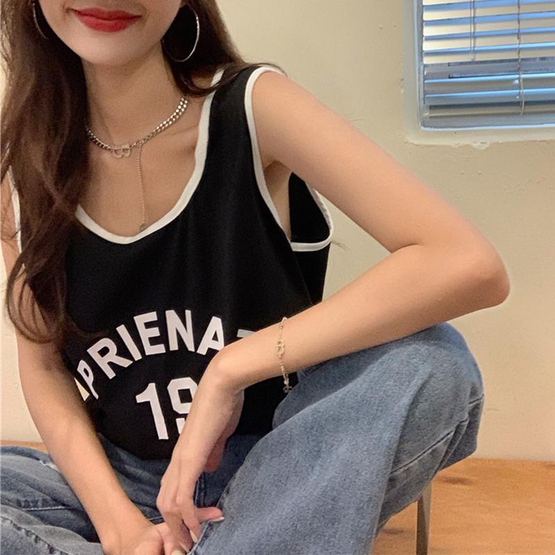 Áo Thun Bóng Rổ Sát Nách Form Rộng Màu Đen Size Lớn Cho Nữ