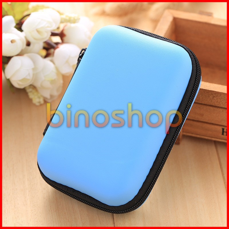 Hộp đựng tai nghe dây sạc usb đa năng hình chữ nhật 120x80mm