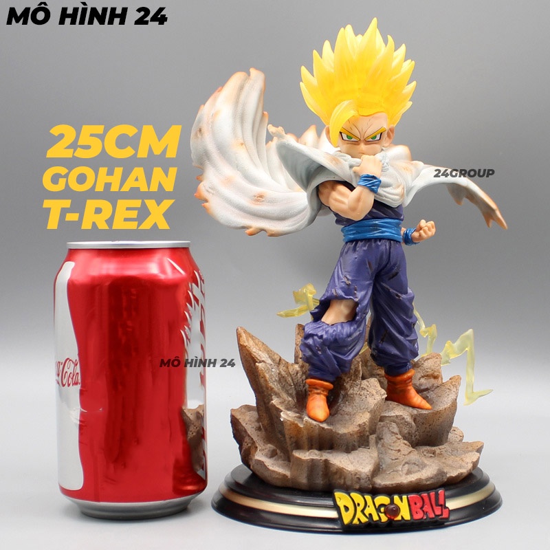 Mô hình nhân vật tượng cao cấp Son Gohan t-rex chibi có đèn led figure Go han dragonball dragon ball giá rẻ 24group