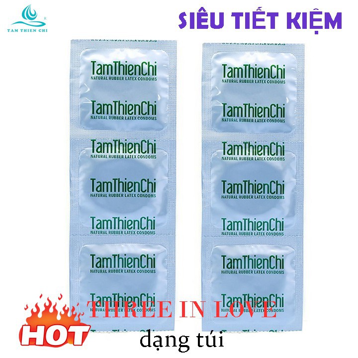 [Chính Hãng] Bao cao su Tâm Thiện Chí kích thước nhỏ an toàn túi 6 chiếc TTC