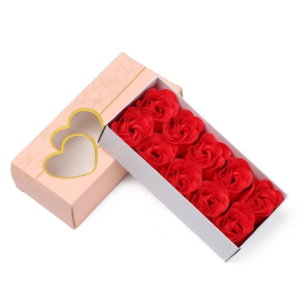 KUNHEV Set 10 Bông Hoa Mẫu Đơn Nhân Tạo Có Hương Thơm Dùng Để Trang Trí Tiệc