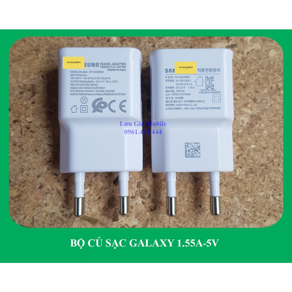 [1.55A-5V] Bộ củ sạc Galaxy M10 công ty | Galaxy A10 A10S chính hãng