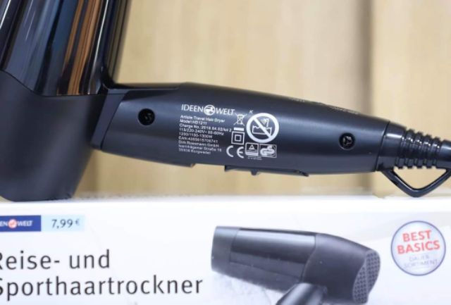 Máy sấy tóc Ideen Welt Rossmann nhỏ gọn