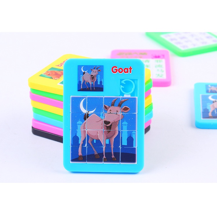 Bộ Xếp Hình Các Con Vật Hoạt Hình Bằng Gỗ