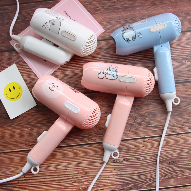 Máy sấy tóc MINI họa tiết GẤP GỌN tiện lợi 450W