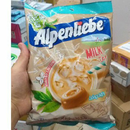 Kẹo Alpenliebe Vị Hồng Trà Sữa gói 330g (110 viên)