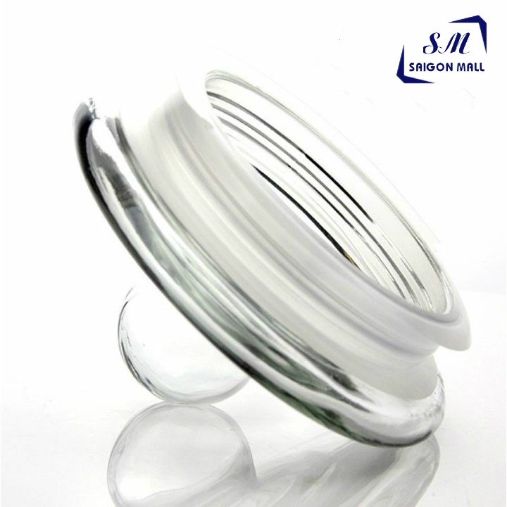 Bình ngâm rượu thủy tinh trụ trơn MS3L có van và không van