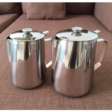 Ca inox đánh sữa, rót sữa có nắp