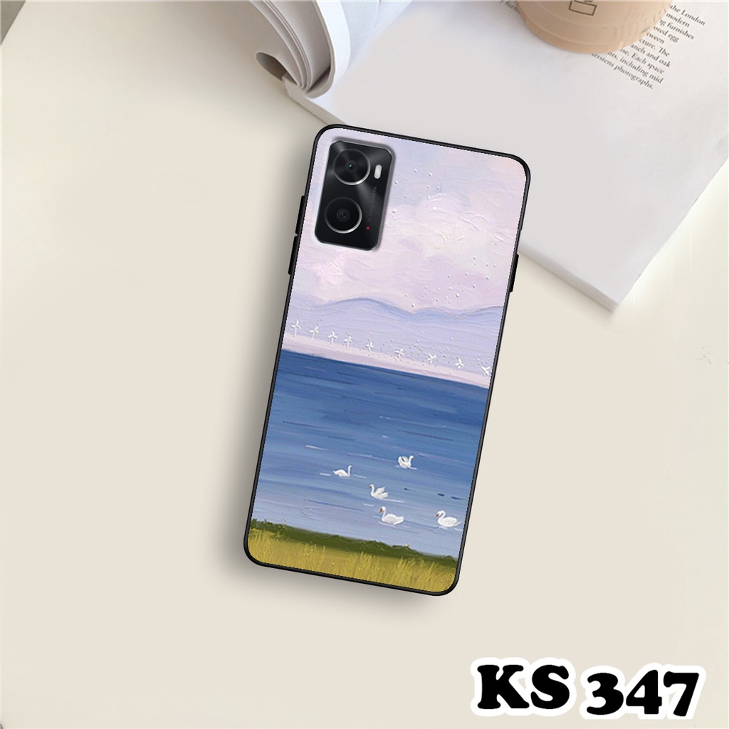 Ốp lưng Oppo A36 - Oppo A76 - Ốp in hình Cánh đồng hoa - Chất liệu TPU siêu bền