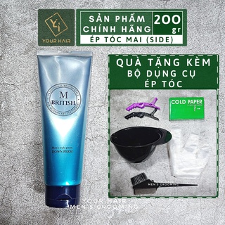 Kem ép side tóc mai cho nam british m men's style down perm - 200g