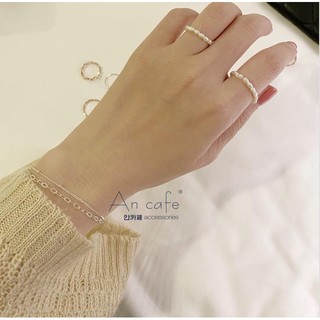 [ancafe.shop] Lắc tay, nữ, Hàn Quốc, vòng tay, trơn, hai sợi, xinh