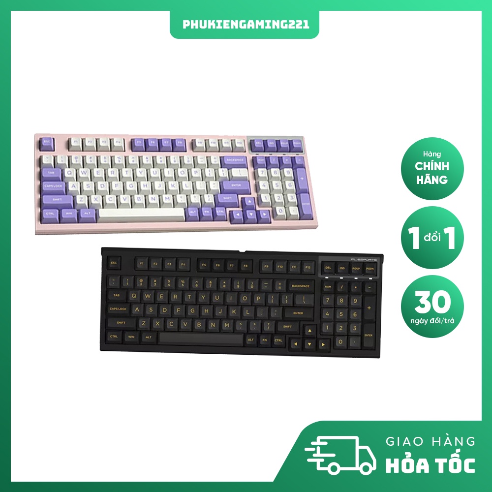 Bàn Phím Cơ Không Dây- FL-ESPORT FL980SAM Cercis | Polar Night | USB | 2.4Ghz | Bluetooth