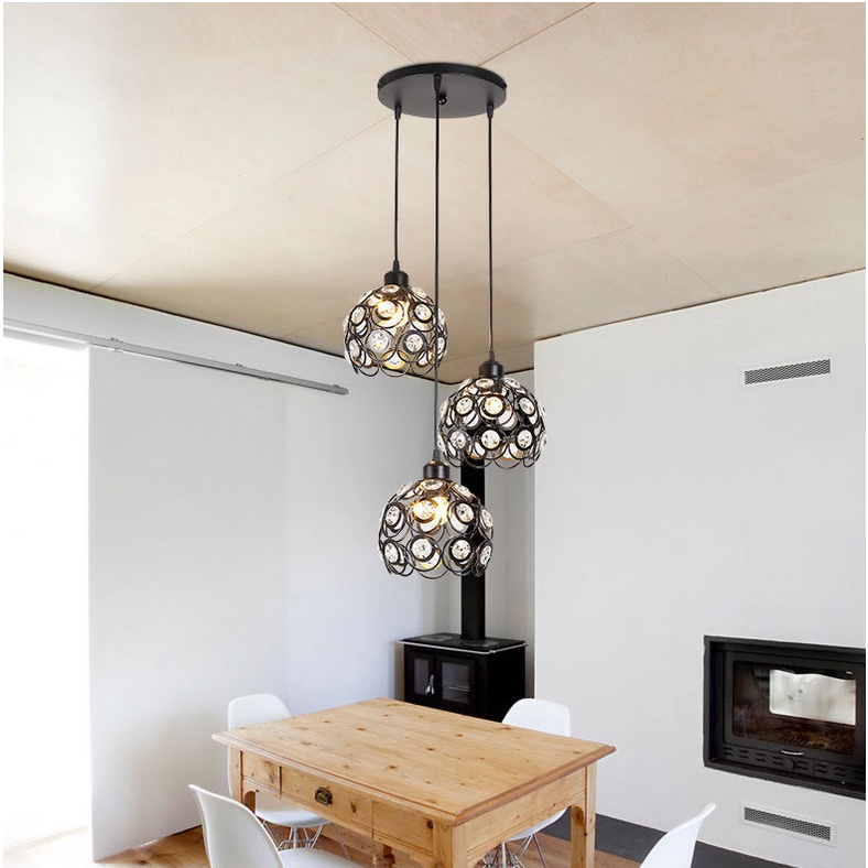 Đèn Thả Pha Lê KZ Sang Trọng Hiện Đại Trang Trí Phòng Ngủ, Phòng Bếp, Phòng Khách SHOWROOM Cực chất