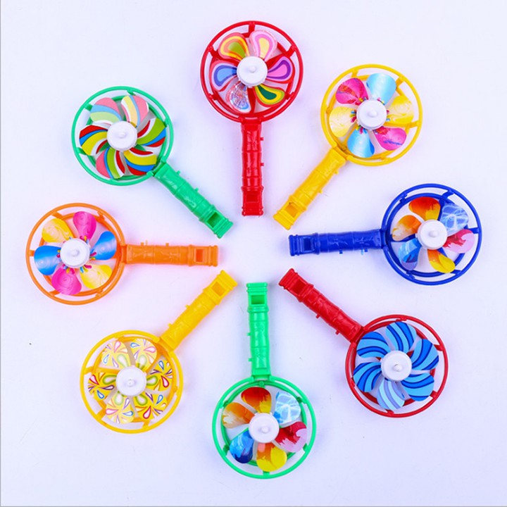 Đồ chơi Chong chóng mini có còi huýt sáo nhiều màu dễ thương chất liệu nhựa an toàn cho trẻ em