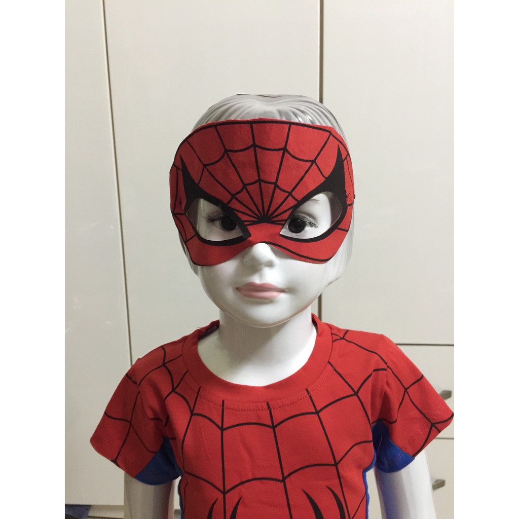 Bộ quần áo bé trai người nhện SpiderMan cho bé trai từ 1-12T BTMH17 (Ko mặt nạ)