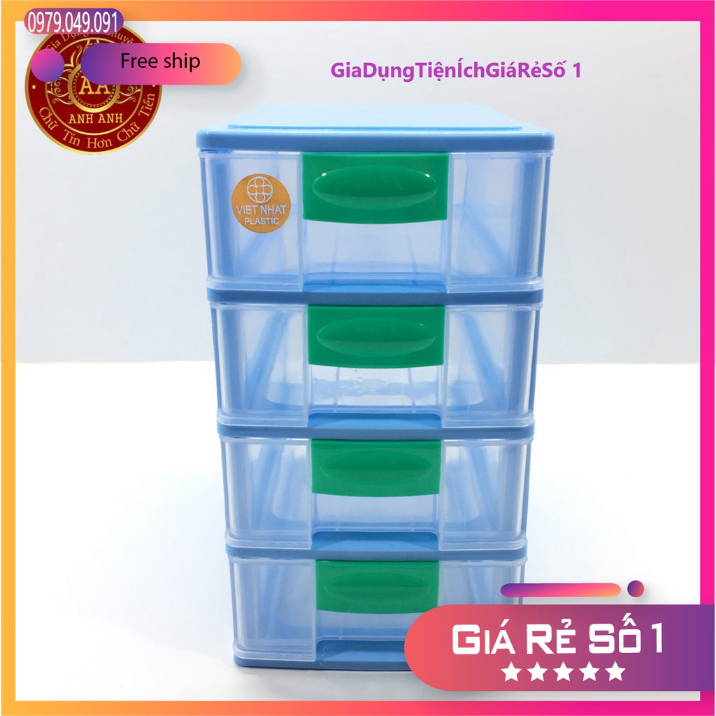 TỦ NHỰA VIỆT NHIỆT 3 TẦNG, 4 TẦNG MINI Siêu Rẻ.