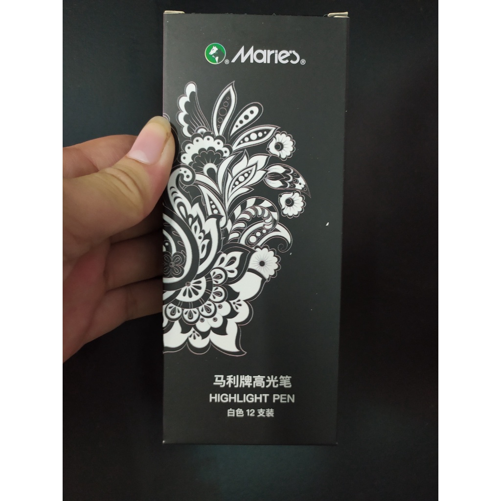 Bút gel trắng/vàng/bạc Maries 0.8mm -White/Gold/Silver