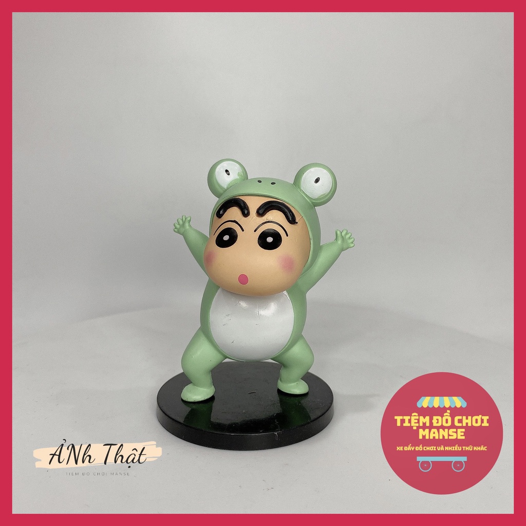 Set Mô hình Anime 06 bé Shin Cậu bé bút chì Shinosuke dễ thương MẪU TO 8.5 cm bền màu an toàn khủng long ếch