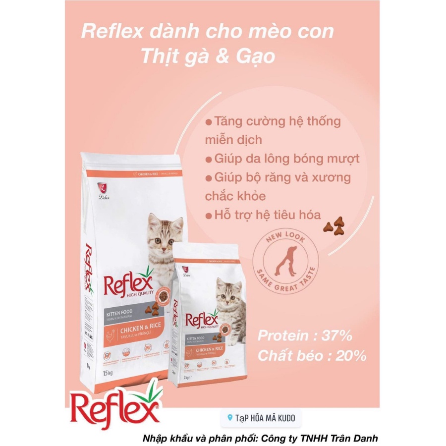 Hạt Reflex High Quality 2kg Mèo Con Mèo Lớn - Thành Phần Dinh Dưỡng Chất Lượng