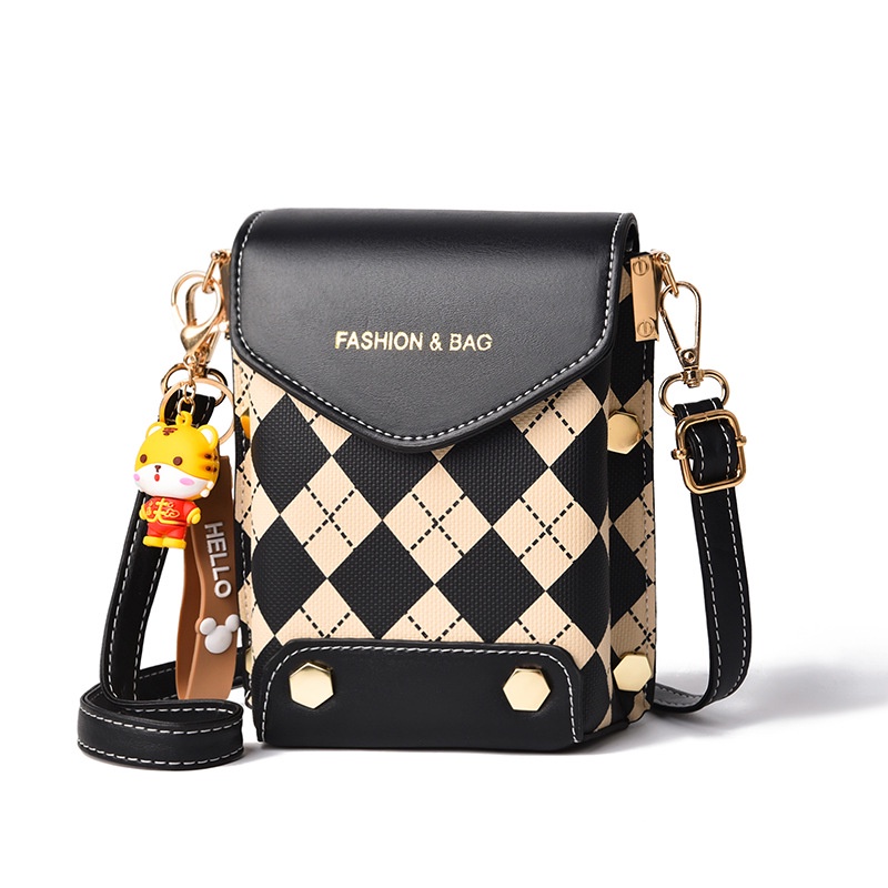 Ielgy Túi Đeo Chéo Đựng Điện Thoại Đính Kim Cương Cảm Giác Cao Thiết Kế Nhỏ Gọn Dành Cho Bạn Nữ