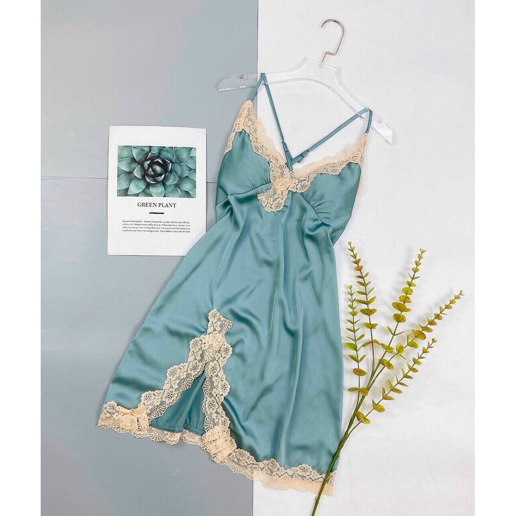 Đầm Ngủ cao cấp💗 [FreeShip] váy ngủ sexy ❣️Có Video Thât❣️Lụa Satin Mềm Mịn Quyến Rũ | BigBuy360 - bigbuy360.vn