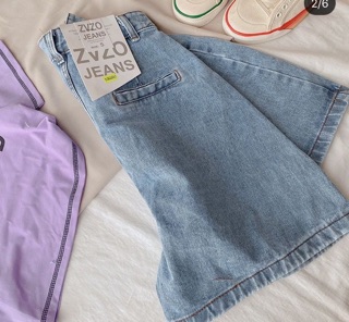 🐾Quần Jeans Lửng Lưng Cao Túi Xéo