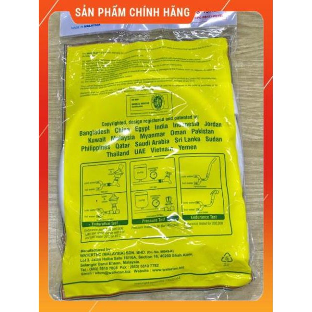 (SALE) vòi xịt vệ sinh WATERTEC MALAYSIA nhựa ABS cao cấp - Mã WT001Q- made in malaysia