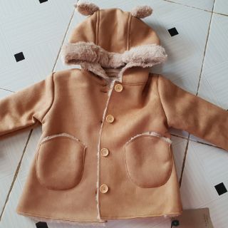Áo khoác da lộn zara