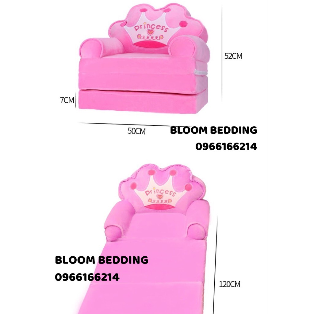 (CÓ SẴN_15 Mẫu) Sofa Giường - Ghế Lười Hình Thú Cho Bé 3 Tầng (Hàng loại 1) - BloomRoom