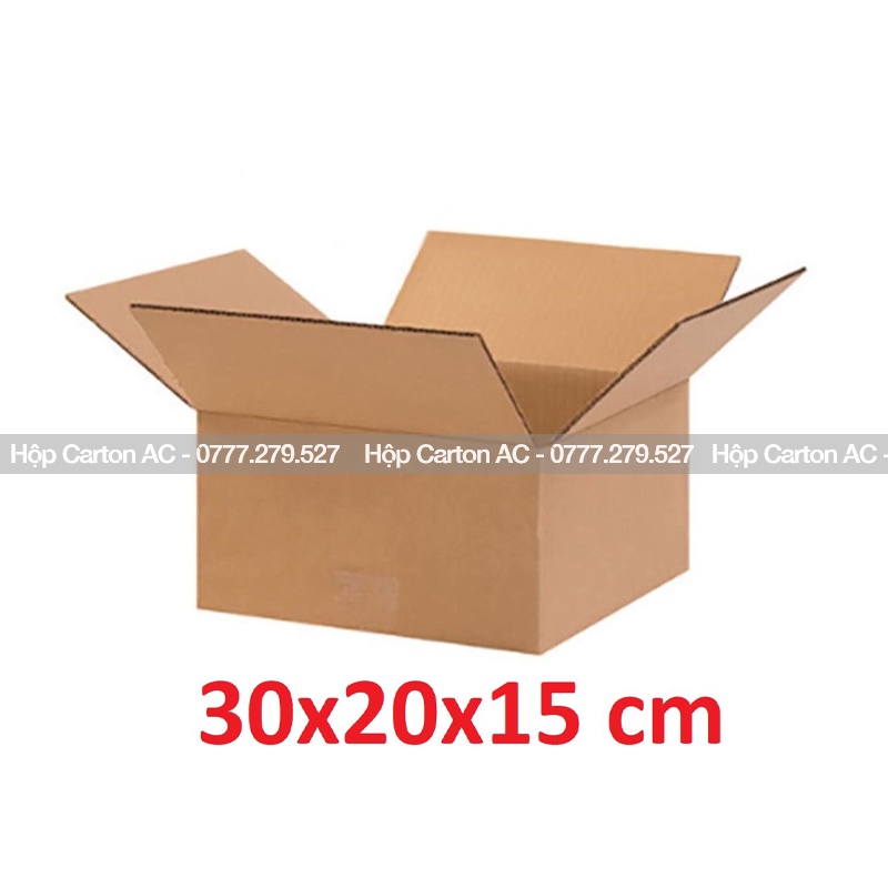 Hộp bìa carton 30x20x15 đóng, gói hàng tiện dụng chất lượng cao
