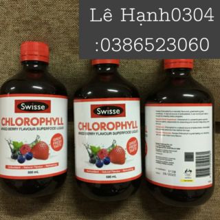 Nước diệp lục vị dâu, bạc hà
