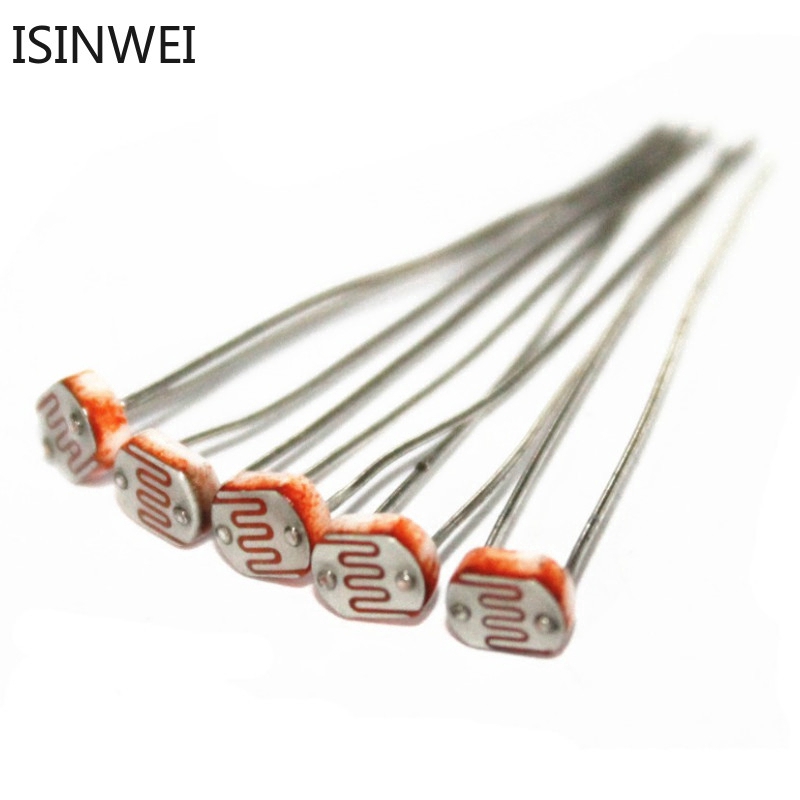 Bộ 50 điện trở cảm tính GL5516 GL5539 GL5549 GL5528 GL5537 5MM dùng cho chụp ảnh