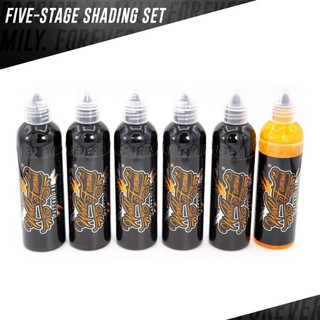 Mực xăm Five Stage Shading set 6 chai