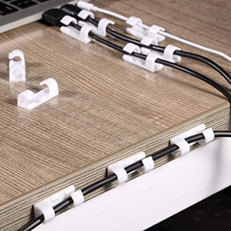 Bộ 20 Giá Đỡ Quấn Dây Cáp/Dây Cáp Sạc USB/ ABS Tự Dính Tiện Dụng